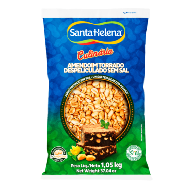 Amendoim Torrado Despeliculado Santa Helena 1,05kg