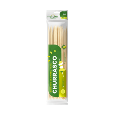 Espeto Natural Bambu 30 cm