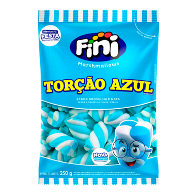 Fini Marshmallow Torção Azul 250g